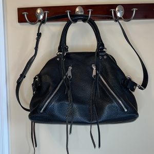 Rebecca Minkoff, large, black, leather, slouch handbag